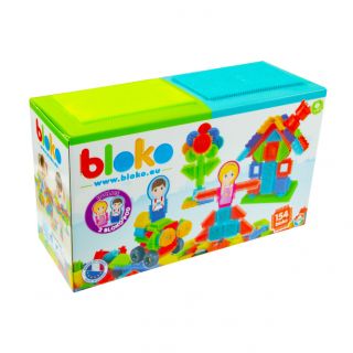 MOCHTOYS BOX 154 PCS BLOKO WITH PLATES WITH 2 RACKETS