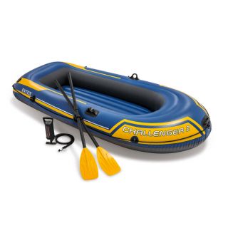 INTEX CHALLENGER 2 INFLATABLE BOAT SET - 2 PERSON