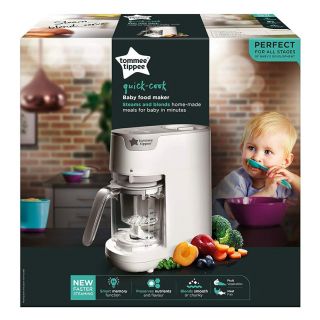 TOMMEE TIPPEE STEAMER BABY FOOD MAKER WHITE