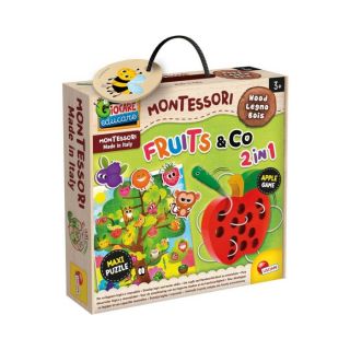 LISCIANI MONTESSORI WOOD - FRUITS & CO 2 IN 1