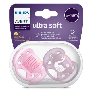 AVENT SOOTHER ULTRA SOFT FOR GIRL, 6 - 18 MONTHS