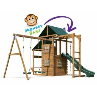 DUNSTER HOUSE MANOR FORT STRONGHOLD CLIMBING FRAME, (W: 4.5 M X D: 4M)