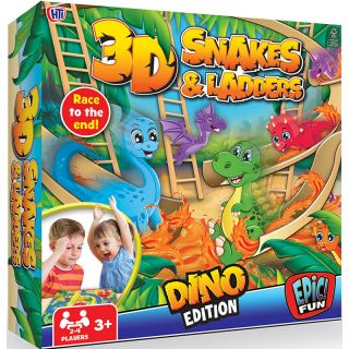 HTI DINO 3D SNAKES AND LADDERS