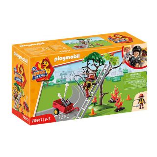 PLAYMOBIL DUCK ON CALL - FIRE RESCUE ACTION - CAT RESCUE