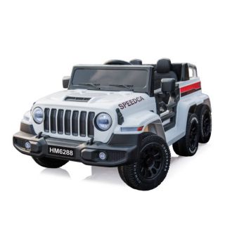 JEEP GREY RIDE-ON, BATTERY POWERED, 12V - 10 AH