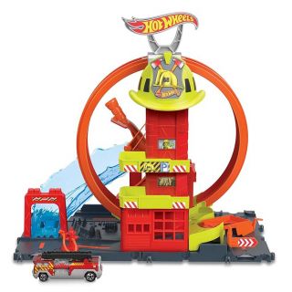 HOT WHEELS CITY FIRE STATION PLAYSET