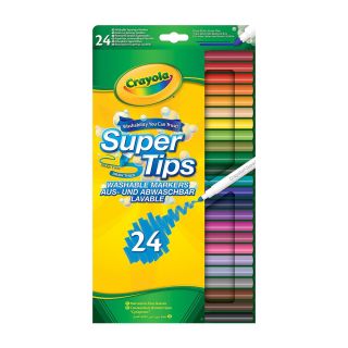 24 SUPERTIPS WASHABLE MARKERS