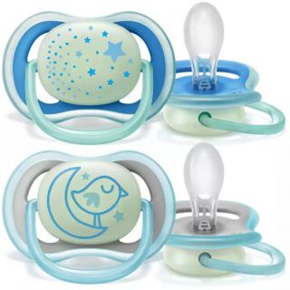 AVENT SOOTHER ULTRA AIR NIGHT FOR BOYS, 6 - 18 MONTHS