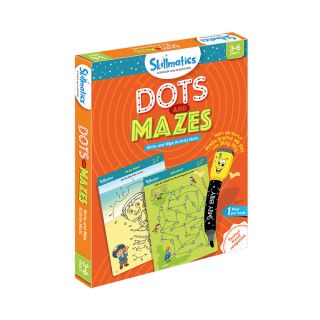 DOTS AND MAZES,WRITE & WIPE ACTIVITY MATS