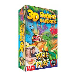 HTI SNAKES AND LADDERS PICK AND PLAY DINO