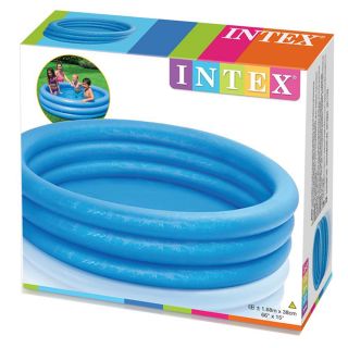 INTEX INFLATABLE CRYSTAL BLUE POOL 168 X 38 CM