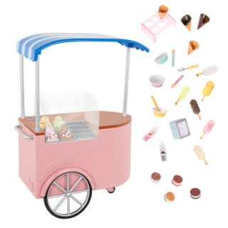 OUR GENERATION TWO SCOOPS ICE CREAM TROLLEY