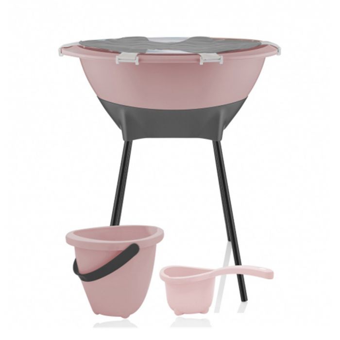 Babyjem Figured Bath Bucket, Pink, Baby Bath Accessories