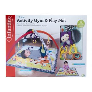 INFANTINO SAFARI ACTIVITY GYM AND PLAY MAT