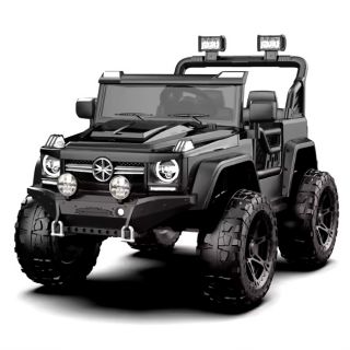 12V 4X4 AVG MERCEDES JEEP BLACK, RIDE-ON, BATTERY POWERED