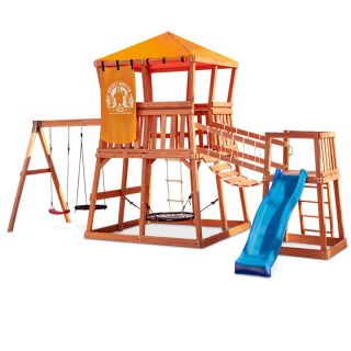 LITTLE TIKES REAL WOOD ADVENTURE GRIZZLY GROTTO, 6.2 M X 4 M X 3.4 M