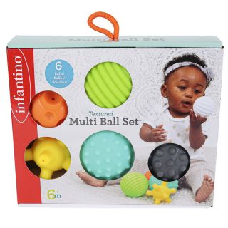 INFANTINO TEXTURED MULTI BALL SET CLASSIC COLOR