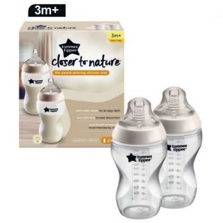 TOMMEE TIPPEE - CLOSER TO NATURE MEDIUM FLOW BOTTLE 340ml (2 PCS)