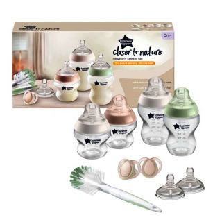 TOMMEE TIPPEE DECORATED NEWBORN STARTER SET SLOW AND MEDIUM FLOW