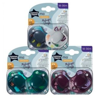 TOMMEE TIPPEE - MODA ORTHODONTIC SOOTHERS 18 - 36 months