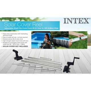 INTEX SOLAR COVER REEL WITH HANDLE (width 2.74m to 4.88m)
