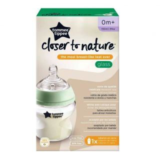 TOMMEE TIPPEE - CTN SLOW FLOW GLASS BOTTLE 150ml (1 PC)