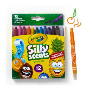 CRAYOLA - 12 SILLY SCENTS MINI-TWISTABLES CRAY, SWEET SCENTS
