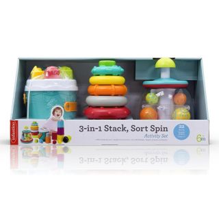 INFANTINO 3-IN-1 STACK, SORT SPIN ACTIVITY SET