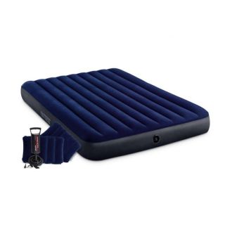 INTEX DURA-BEAM CLASSIC DOWNY AIRBED WITH HAND PUMP 152 X 203 X 25 CM