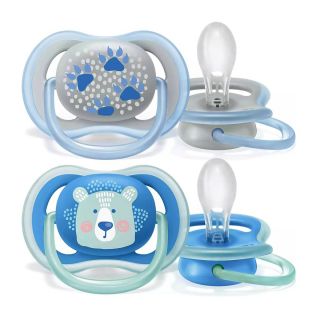 AVENT SOOTHER 6 - 18 MONTHS FOR BOYS, ANIMAL BEAR DESIGN