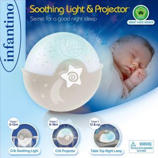 INFANTINO WOM SOOTHING LIGHT PROJECTOR ECRU