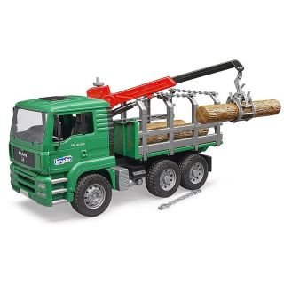 MAN TGA Timber Truck with Loading Crane and 3 Trunks