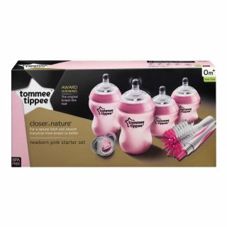 TOMMEE TIPPEE CLOSER TO NATURE STARTER BOTTLE KIT PINK AL AR