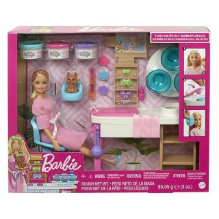 BARBIE SPA DAY PLAYSET BLONDE DOLL 