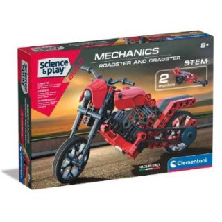 CLEMENTONI - SCIENCE & PLAY - BUILD MECHANICS ROADSTER & DRAGSTER