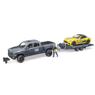 RAM2500 Power Wagon with Trailer and Bruder Roadster Racing Team