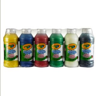 CRAYOLA - 6 WASHABLE PAINTS 238 ML