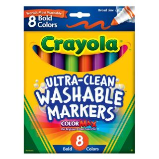 CRAYOLA - 8 ULTRA CLEAN MARKERS BROADLINE