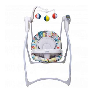 GRACO - LOVIN HUG 6 SPEED SWING WITH MUSIC - (PATCHWORK COLOR)