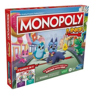 HASBRO - MONOPOLY JUNIOR GAMES 2 IN 1