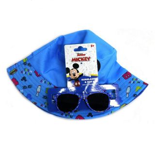 MICKEY MOUSE SUNGLASSES UV PROTECTION & HAT SET