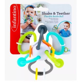 INFANTINO - SHAKE & TEETHER FLEXIBLE RATTLE BALL