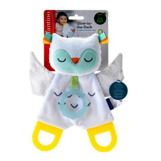 INFANTINO GLOW IN THE DARK CUDDLY TEETHER OWL