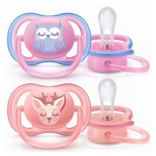 AVENT SOOTHER SERIES ULTRA AIR GIRL, 0 - 6 MONTHS
