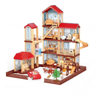 DREAM HOUSE 298 PCS WITH 2 DOLLS