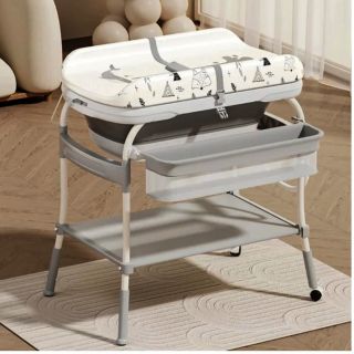 BABAMAMA - 2in1 POPUP BABY BATHTUB WITH CHANGING MAT NATURE