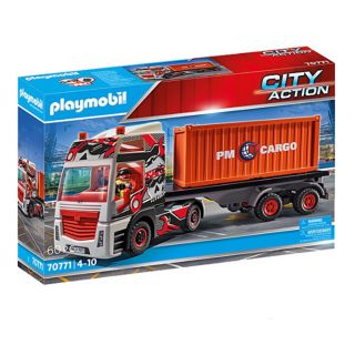 PLAYMOBIL TRUCK WITH CARGO CONTAINER