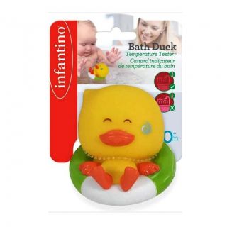 INFANTINO BATH DUCK SQUIRT AND TEMPERATURE TESTER