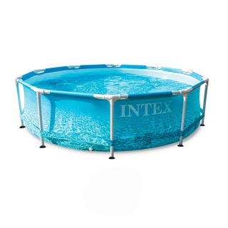 INTEX BEACHSIDE FRAME POOL WITH FILTER PUMP H SIZE (3.05 X 0.76m)