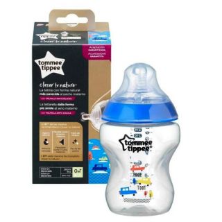 TOMMEE TIPPEE - SLOW FLOW BOTTLE 260ml BLUE (1 PC)